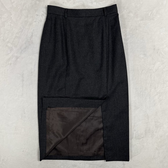 Vintage Talbots‎ Double Breasted Midi Skirt Suit Size 10 8 Wool Gold Button Read - Picture 8 of 16